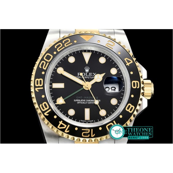 Rolex - GMT Master II 116713LN YG/SS Black EWF Asia 2836