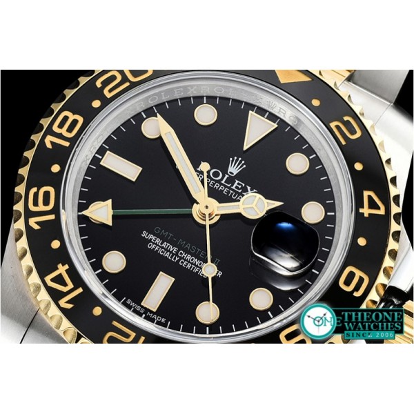 Rolex - GMT Master II 116713LN YG/SS Black EWF Asia 2836