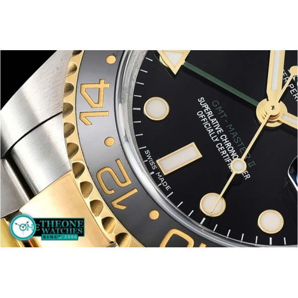 Rolex - GMT Master II 116713LN YG/SS Black EWF Asia 2836