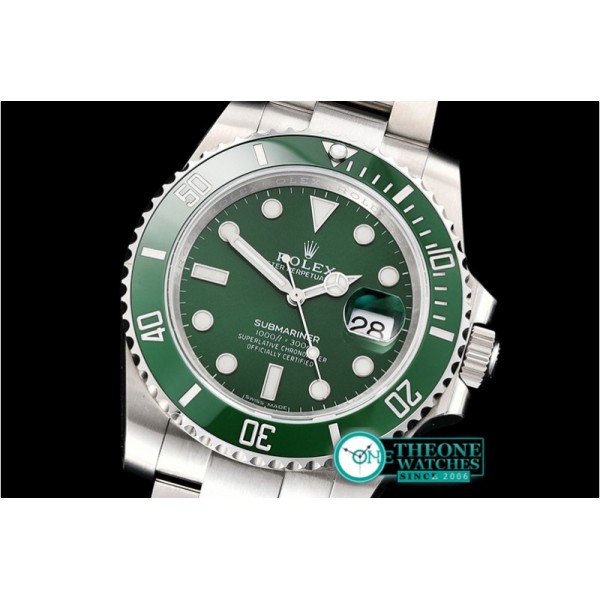 Rolex - Submariner 116610LV 904L SS/SS Green NAIL Asia 3135