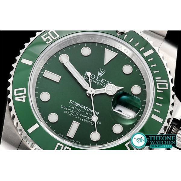 Rolex - Submariner 116610LV 904L SS/SS Green NAIL Asia 3135