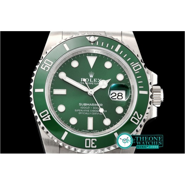 Rolex - Submariner 116610LV 904L SS/SS Green NAIL Asia 3135