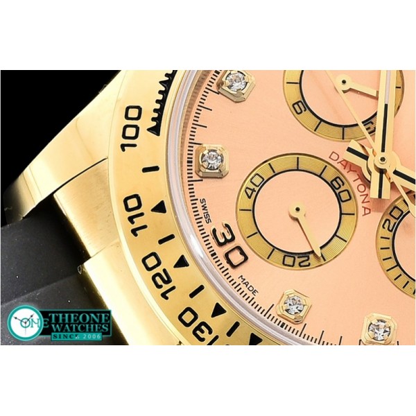 Rolex - Daytona 116508 YG/RU Gold/Diams OMF A4130 Mod