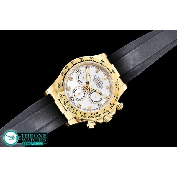 Rolex - Daytona 116508 YG/RU Wht MOP/Diams OMF A4130 Mod