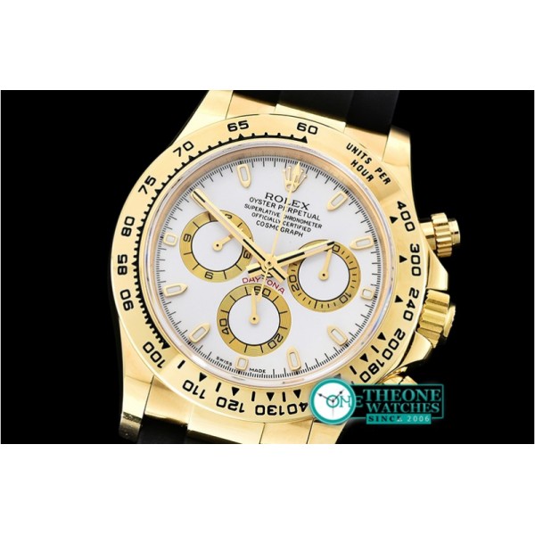 Rolex - Daytona 116508 YG/RU Wht/Stk OMF A4130 Mod