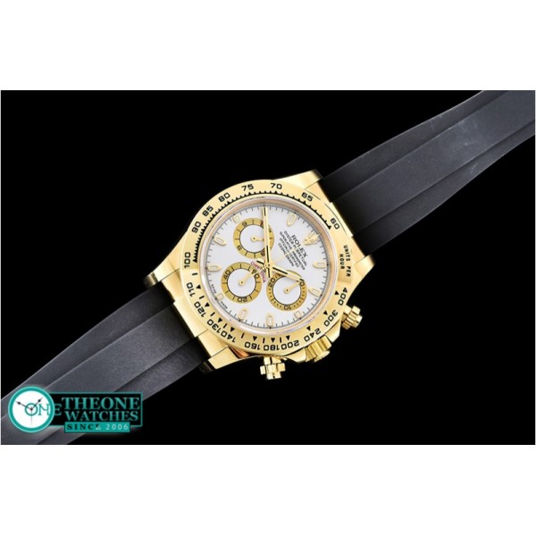 Rolex - Daytona 116508 YG/RU Wht/Stk OMF A4130 Mod