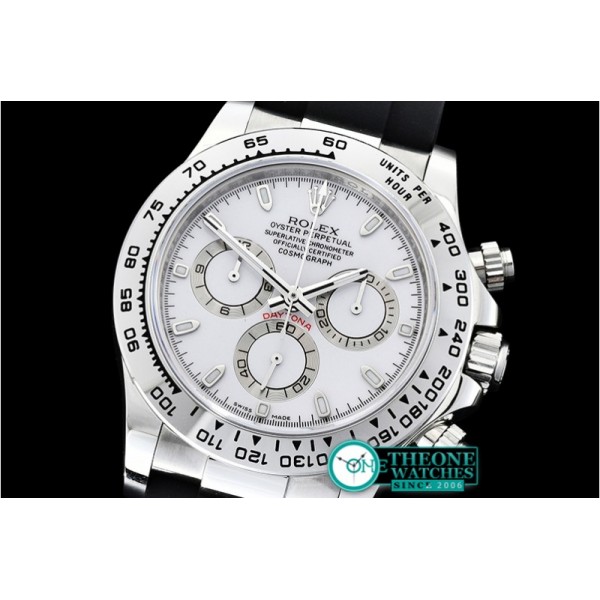 Rolex - Daytona 116509 SS/RU Wht/Stk OMF A4130 Mod