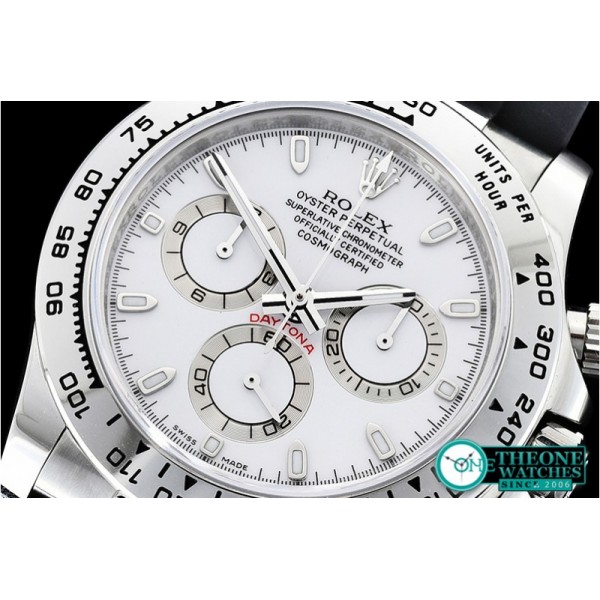 Rolex - Daytona 116509 SS/RU Wht/Stk OMF A4130 Mod