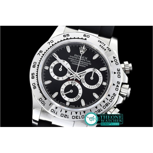 Rolex - Daytona 116509 SS/RU Blk/Stk OMF A4130 Mod