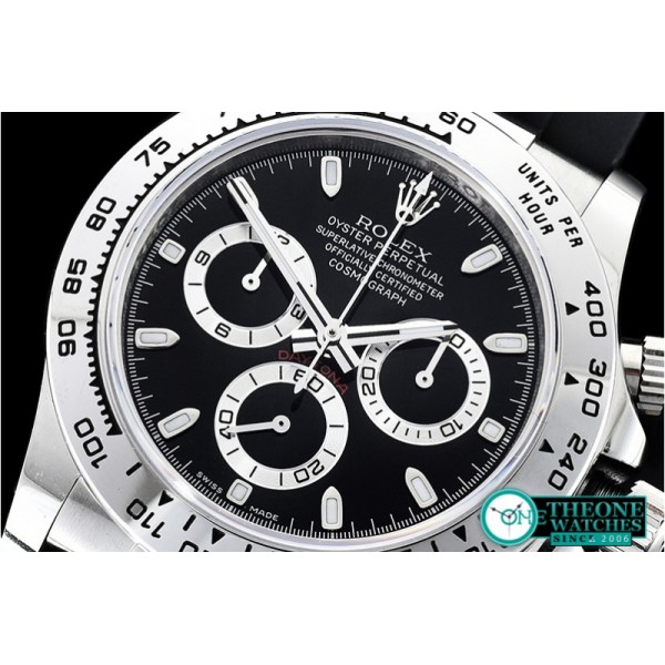 Rolex - Daytona 116509 SS/RU Blk/Stk OMF A4130 Mod