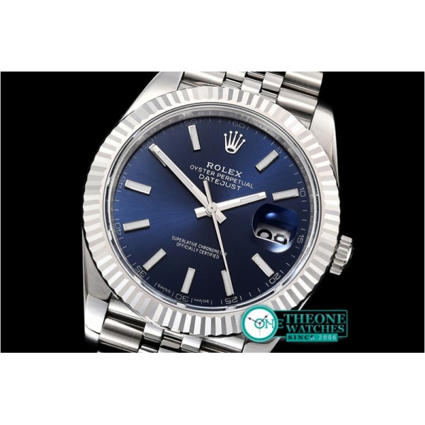 Rolex - DJ2 41mm Jub Flt 904L SS/SS Blue/Stk ARF Asia 2824