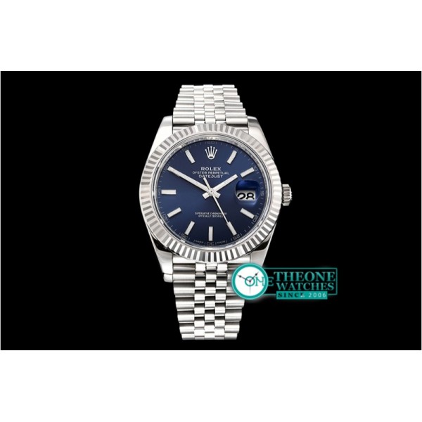 Rolex - DJ2 41mm Jub Flt 904L SS/SS Blue/Stk ARF Asia 2824