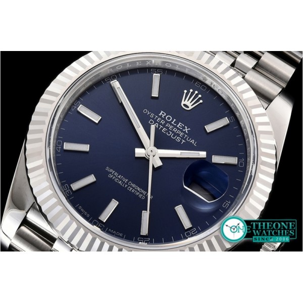 Rolex - DJ2 41mm Jub Flt 904L SS/SS Blue/Stk ARF Asia 2824