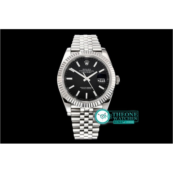 Rolex - DJ2 41mm Jub Flt 904L SS/SS Black/Stk ARF Asia 2824