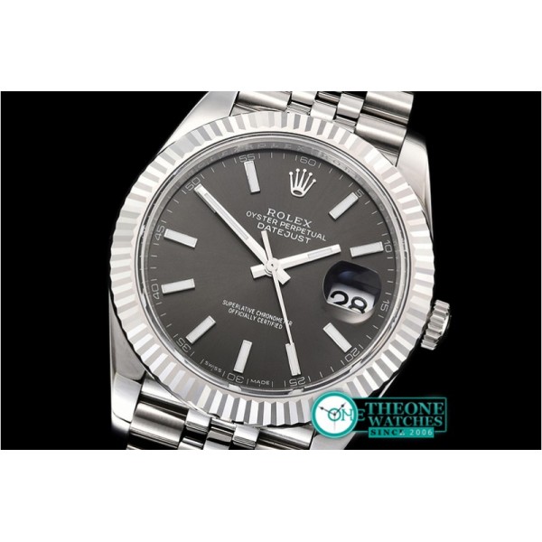 Rolex - DJ2 41mm Jub Flt 904L SS/SS Grey/Stk ARF Asia 2824