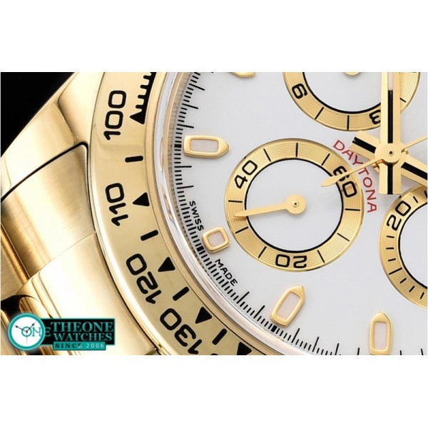 Rolex - Daytona 116508 YG/YG White/Stk ARF V2 A4130 Mod