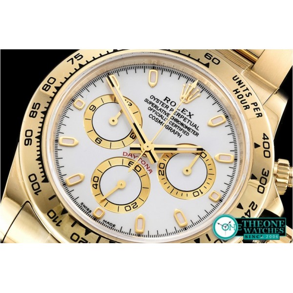 Rolex - Daytona 116508 YG/YG White/Stk ARF V2 A4130 Mod