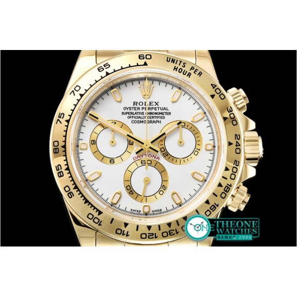 Rolex - Daytona 116508 YG/YG White/Stk ARF V2 A4130 Mod