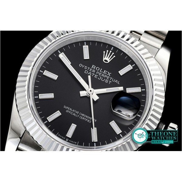 Rolex - DateJust 36mm Jub Flt 904L SS/SS Blk/Stk GMF A2836