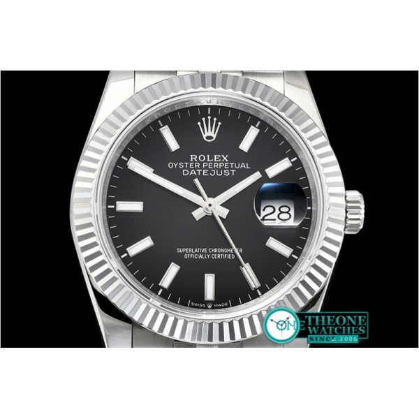 Rolex - DateJust 36mm Jub Flt 904L SS/SS Blk/Stk GMF A2836