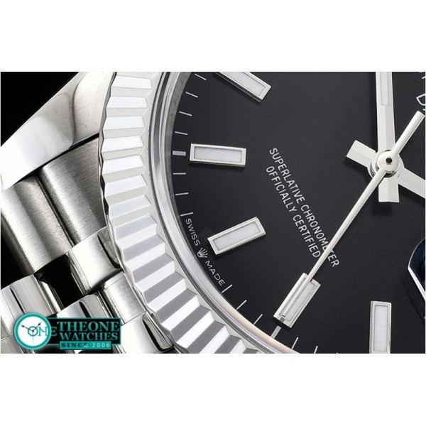 Rolex - DateJust 36mm Jub Flt 904L SS/SS Blk/Stk GMF A2836