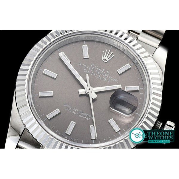 Rolex - DateJust 36mm Jub Flt 904L SS/SS Grey/Stk GMF A2836