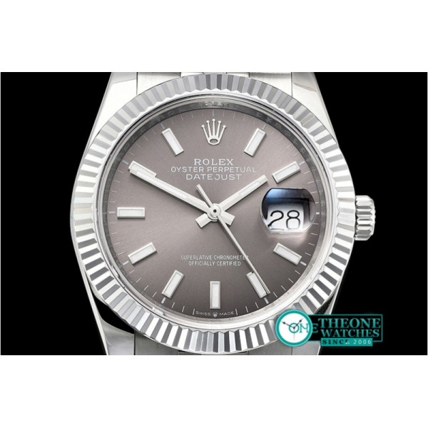 Rolex - DateJust 36mm Jub Flt 904L SS/SS Grey/Stk GMF A2836