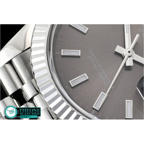 Rolex - DateJust 36mm Jub Flt 904L SS/SS Grey/Stk GMF A2836