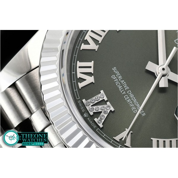 Rolex - DateJust 36mm Jub Flt 904L SS/SS Grn/Rmn GMF A2836