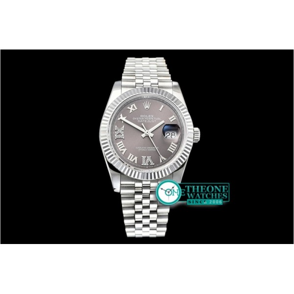 Rolex - DateJust 36mm Jub Flt 904L SS/SS Grey/Rmn GMF A2836