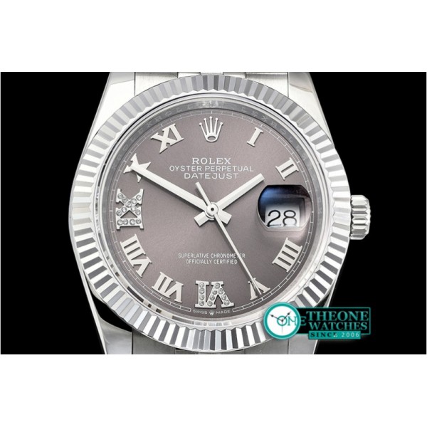 Rolex - DateJust 36mm Jub Flt 904L SS/SS Grey/Rmn GMF A2836