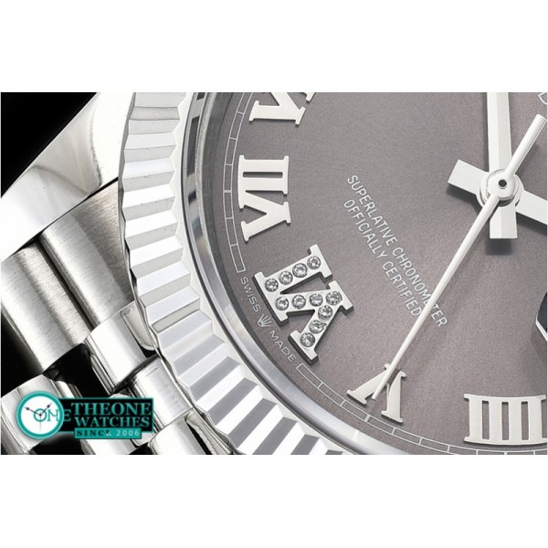 Rolex - DateJust 36mm Jub Flt 904L SS/SS Grey/Rmn GMF A2836