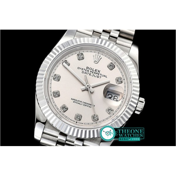 Rolex - DateJust 36mm Jub Flt 904L SS/SS Sv Wht/Dm GMF A2836