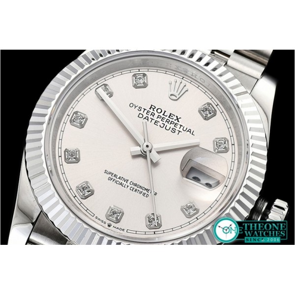 Rolex - DateJust 36mm Jub Flt 904L SS/SS Sv Wht/Dm GMF A2836