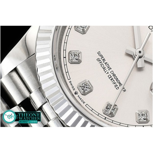 Rolex - DateJust 36mm Jub Flt 904L SS/SS Sv Wht/Dm GMF A2836