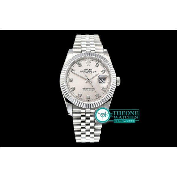 Rolex - DateJust 36mm Jub Flt 904L SS/SS Sv Wht/Dm GMF A2836