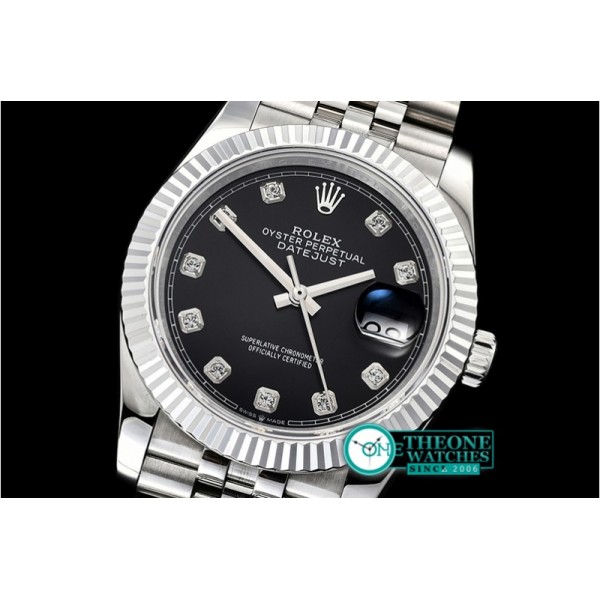 Rolex - DateJust 36mm Jub Flt 904L SS/SS Black/Dm GMF A2836