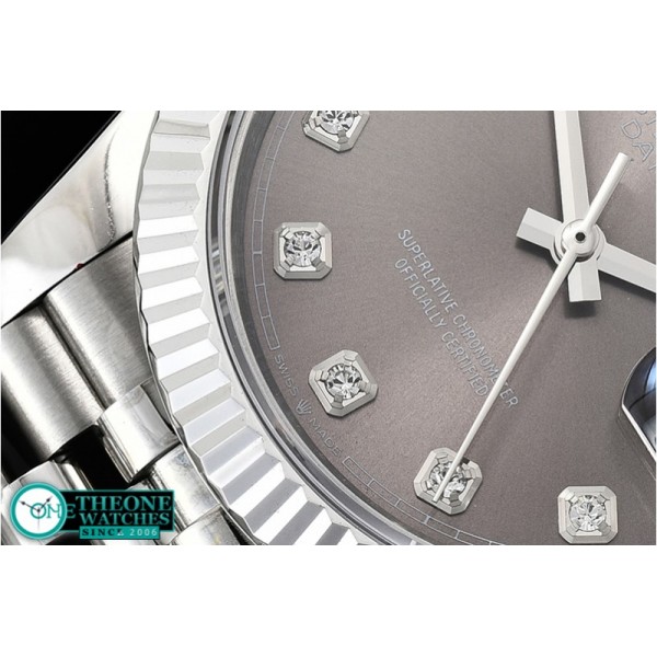 Rolex - DateJust 36mm Jub Flt 904L SS/SS Grey/Dm GMF A2836