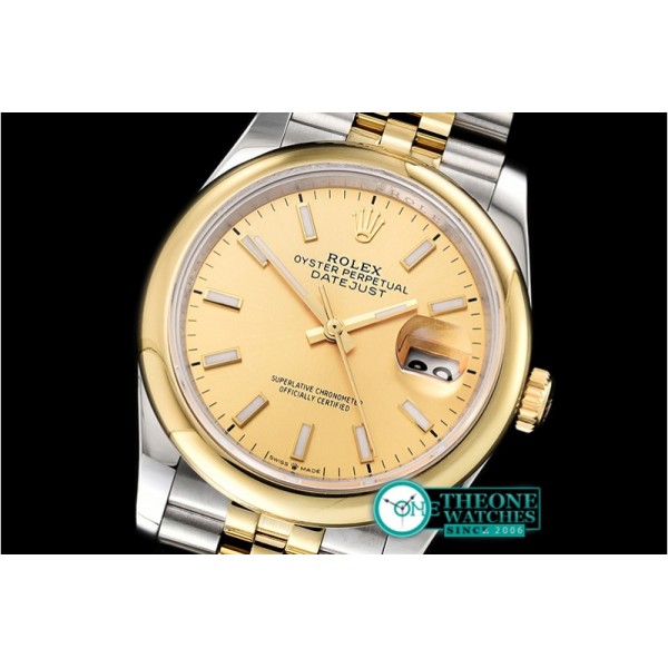 Rolex - DateJust 36mm Jub Dome YG/SS Wht/Rmn BP A2813