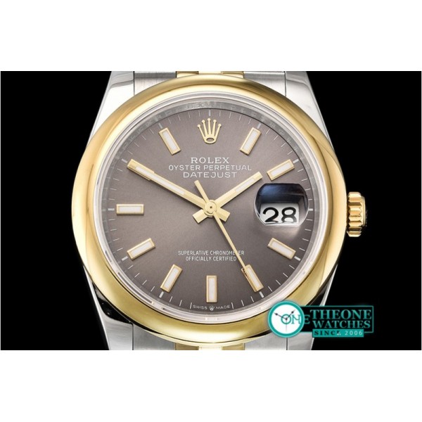 Rolex - DateJust 36mm Jub Dome YG/SS Grey/Stk BP A2813