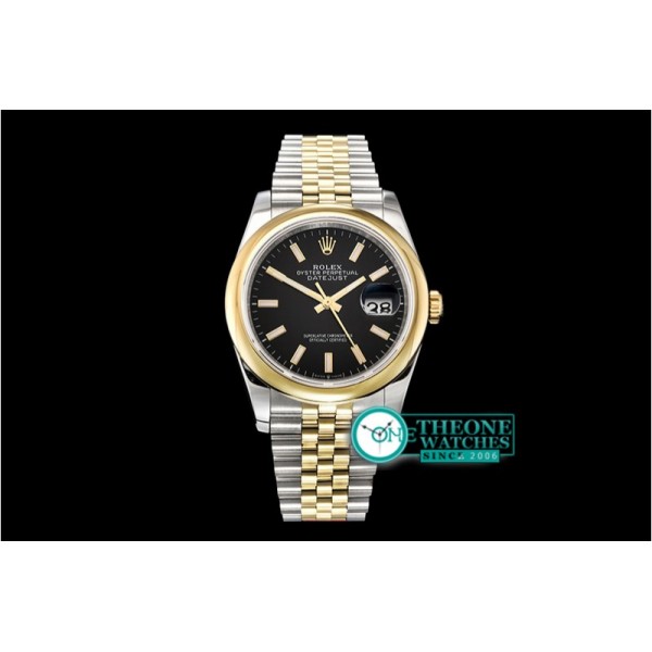 Rolex - DateJust 36mm Jub Dome YG/SS Blk/Stk BP A2813