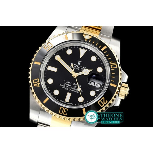 Rolex - Submariner 116613LN 904L YG/SS Black ARF V2 A2824