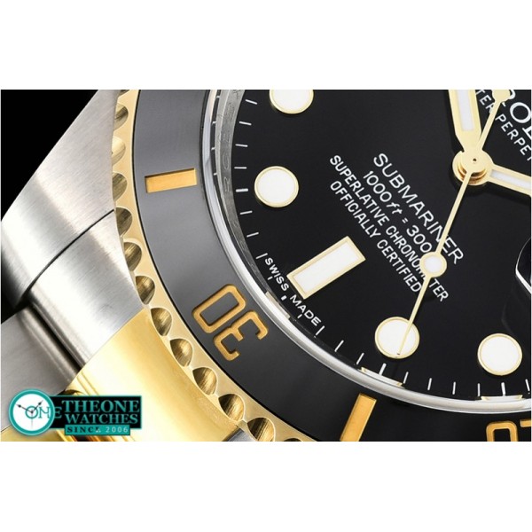 Rolex - Submariner 116613LN 904L YG/SS Black ARF V2 A2824