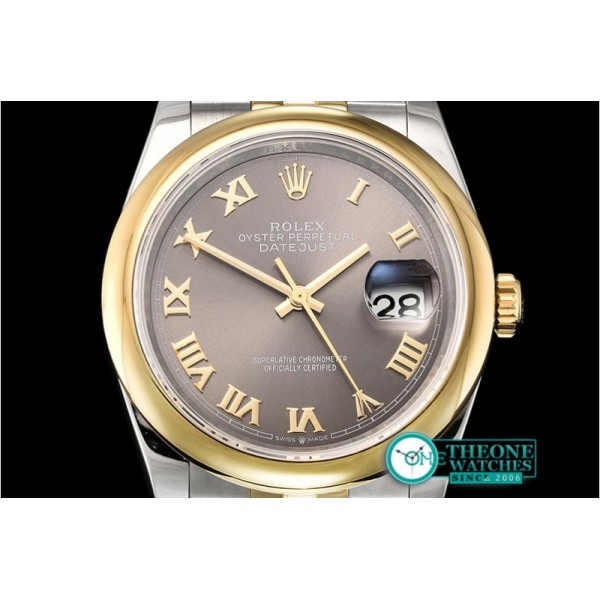 Rolex - DateJust 36mm Jub Dome YG/SS Grey/Rmn BP A2813