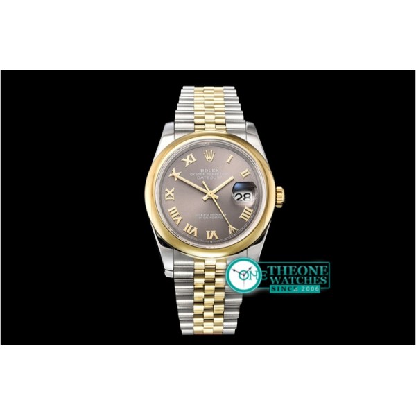 Rolex - DateJust 36mm Jub Dome YG/SS Grey/Rmn BP A2813