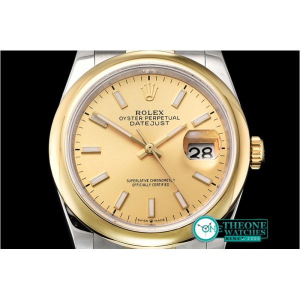 Rolex - DateJust 36mm Jub Dome YG/SS Gold/Stk BP A2813