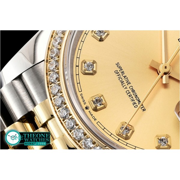 Rolex - DateJust 36mm Jub Diams YG/SS Gold/Diams BP A2813