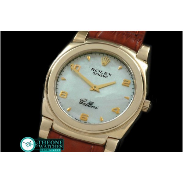 Rolex - Cellini YG/LE MOP White Numeral Swiss Quartz