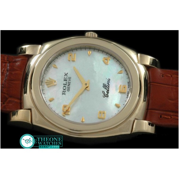 Rolex - Cellini YG/LE MOP White Numeral Swiss Quartz