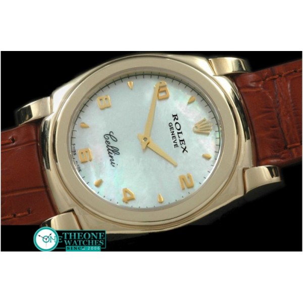 Rolex - Cellini YG/LE MOP White Numeral Swiss Quartz